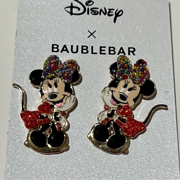 Disney x Baublebar Minnie Mouse Earings - Picture 1 of 2